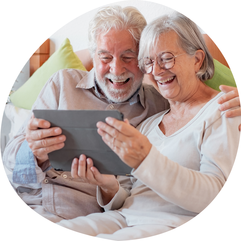 A couple reading together